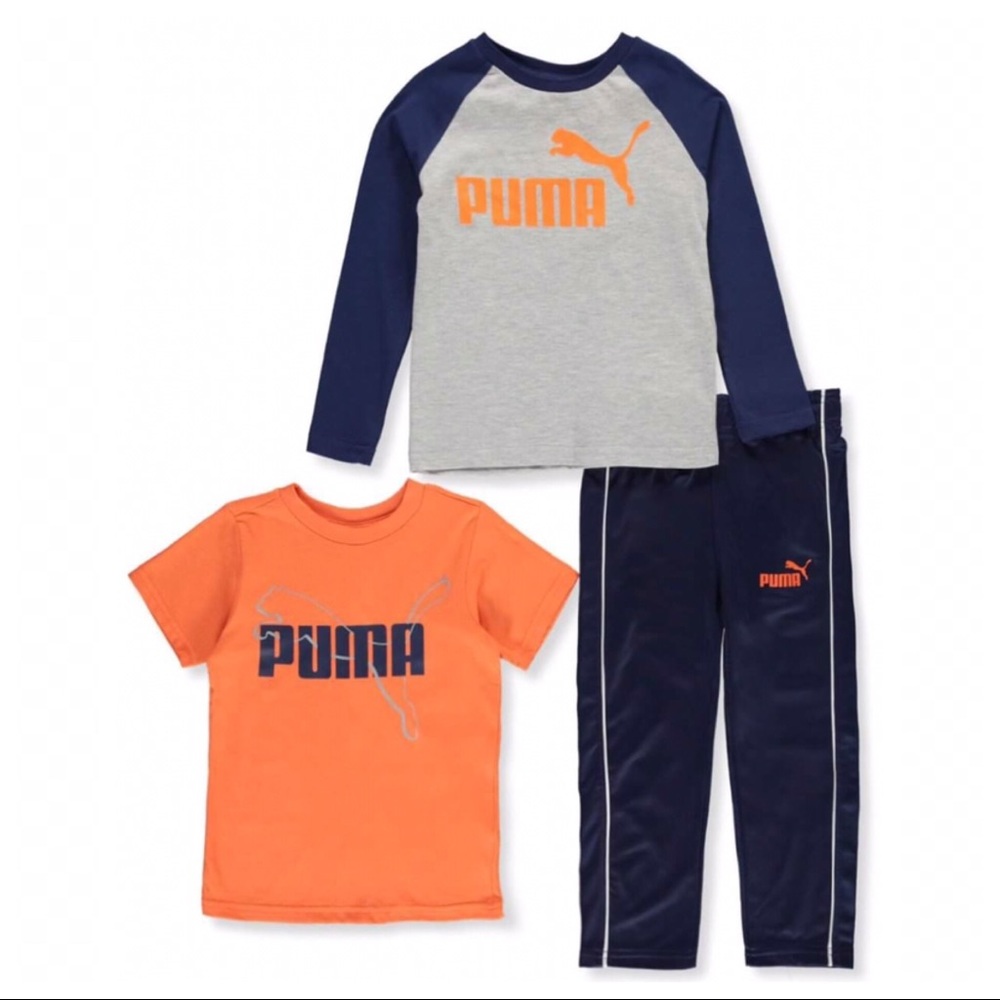 Puma baby boy long sleeve top pants set